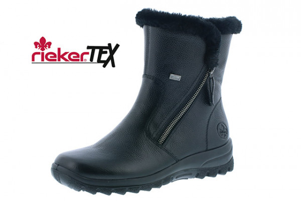 Полусапожки женские Rieker Z7181-00 черная кожа