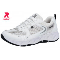 Туфли женские Rieker M6501-80 белый текстиль/кожа