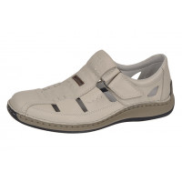 Туфли летние мужские Rieker 05284-60 бежевая кожа