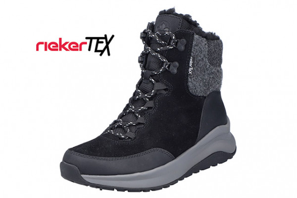 Ботинки женские Rieker Z0926-00 черная кожа