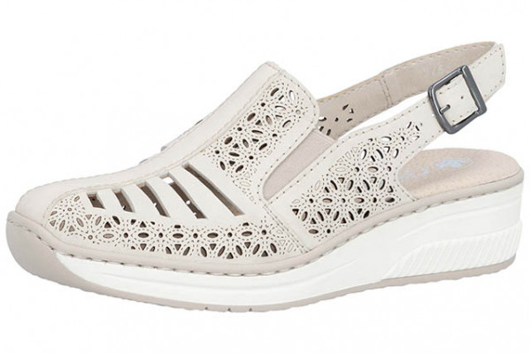 Туфли женские Rieker 48763-60 бежевая кожа