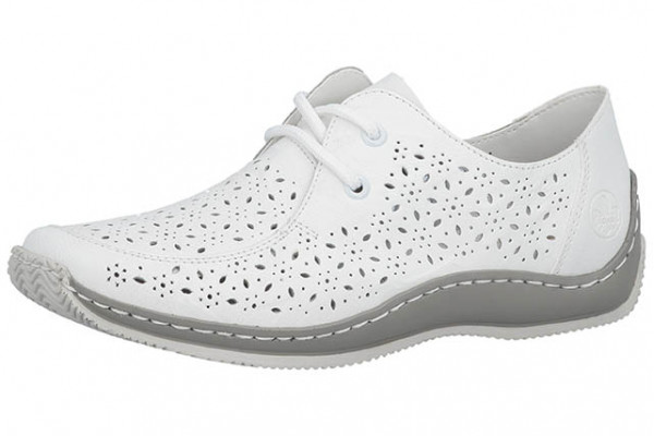 Туфли женские Rieker L1722-80 белая кожа