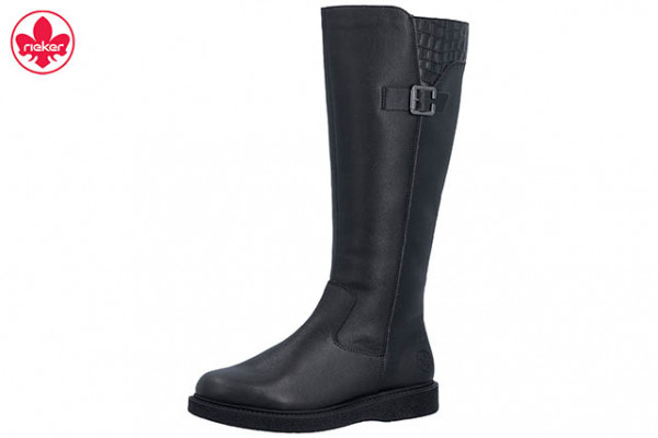 Сапоги женские Rieker 71157-00 черная кожа