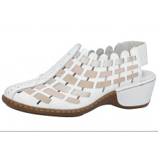 Туфли женские Rieker 47156-83 белая кожа