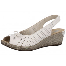 Босоножки женские Rieker 624H1-60 бежевая кожа