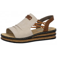 Босоножки женские Rieker 62962-60 бежевая кожа