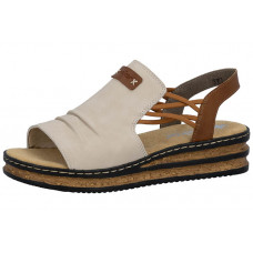 Босоножки женские Rieker 62962-60 бежевая кожа