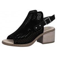 Босоножки женские Rieker V0590-01 черная кожа