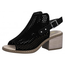 Босоножки женские Rieker V0590-01 черная кожа