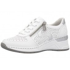 Туфли женские Rieker N4340-80 белая кожа
