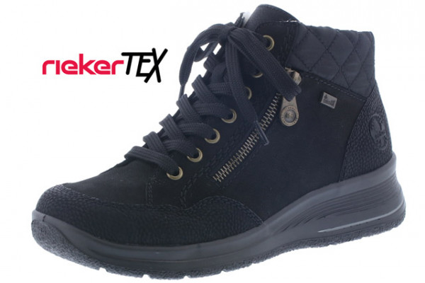 Ботинки женские Rieker L7701-00 черная кожа